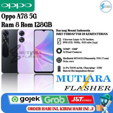 Oppo A78 5G Ram 8 Rom 128GB Glowing Black