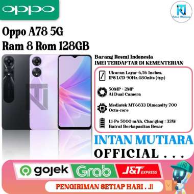 Oppo A78 5G Ram 8 Rom 128GB Glowing Purple