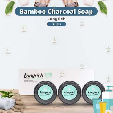 Sabun Longrich Charcoal - Sabun Arang Bambu Longrich Natural Essence