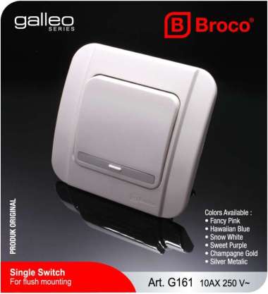 Saklar Broco Galleo Tunggal IB - G161 ORIGINAL