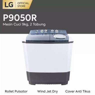 LG Mesin Cuci 2 Tabung [9 Kg] P9050R