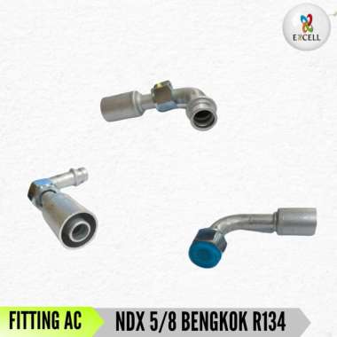 fitting press tancap selang ac mobil oring flare flaring r134 NDX 5/8 90 B R134