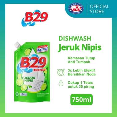 B29 Liquid Dishwash 750ml JERUK NIPIS Sabun Cair Pencuci Piring (Kemasan Tutup)