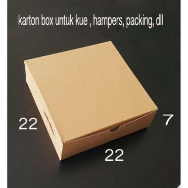 KARTON BOX 22X22X7 E-FLUTE single wall