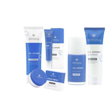 Paket Emina Ms Pimple Acne Solution Complete Care - Skincare Jerawat 5 in 1 (5pcs)