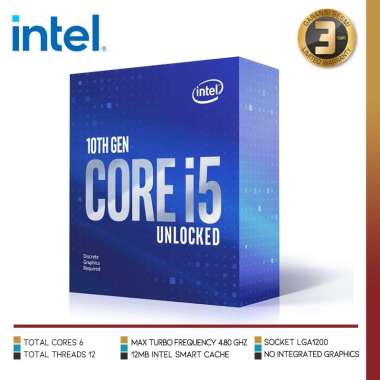 Processor INTEL - CORE I5 10600KF Comet Lake-S LGA 1200 6 Core Gen 10