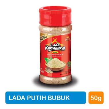 Lada Kampoeng Lada Putih Bubuk Botol 50g Merica Bumbu Masak