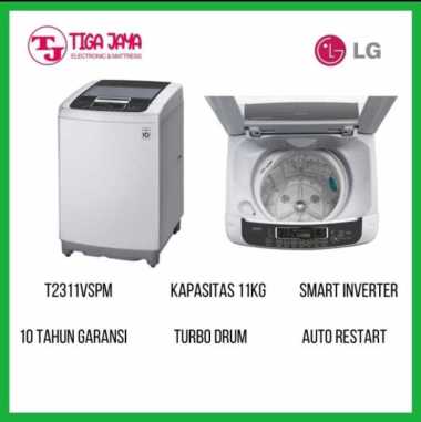 LG MESIN CUCI T2311VSPM MESIN CUCI LG TOP LOADING 11 KG 1 TABUNG