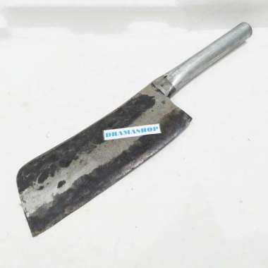 Golok Cincang Daging Tulang Bahan Plat besi Tempa Gagang Pipa