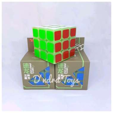 Rubik 3x3 Glow In The Dark Magic Cube Original Asli Murah