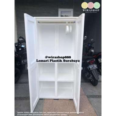 Lemari Plastik Jumbo Club Spektra Putih Gantung