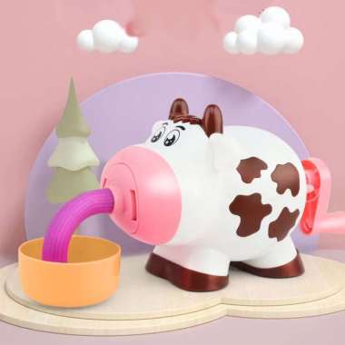 OEM SK-M281 Mainan Edukasi Anak Plastisin Bentuk Sapi Cow Dream Clay / Maenan Set Lilin Tanah Liat T