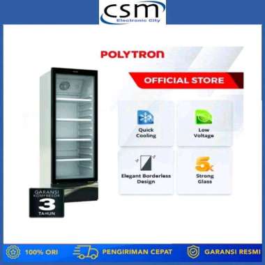 POLYTRON Showcase 230 Litres SCN 237 Garansi Resmi