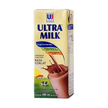 Jual Ultra Jaya UHT Susu Coklat 200 mL/ 1 Dus Online ...