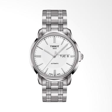 jual pre order tissot automatic iii white stainless steel jam tangan pria silver t065 jual pre order tissot automatic iii white stainless steel jam tangan pria silver t065