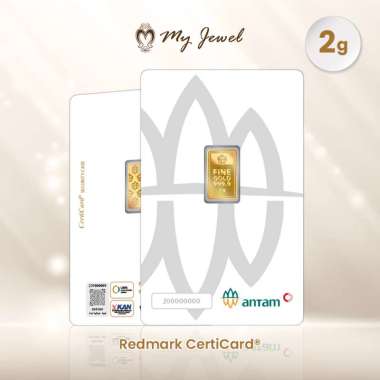 Antam Logam Mulia Keping Emas [2 g/ 999.9‰ Fine Gold Certificate]