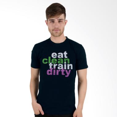 Jual Elfs Shop Tulisan Eat Katun Lengan Pendek T-Shirt