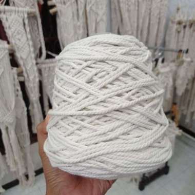 TERMURAH Tali katun / tali macrame per 1kg 3mm/100gr