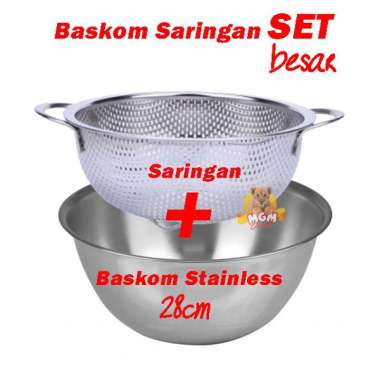 Jual Baskom Sedang Stainless Original Murah - Harga Diskon Juli 2023
