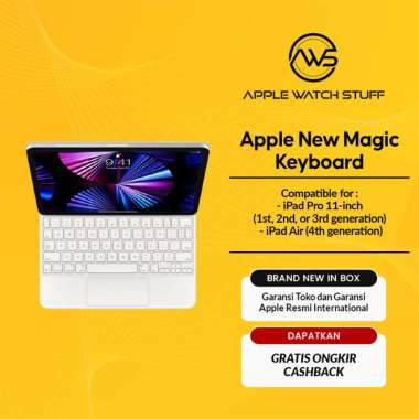 Jual Apple Magic Keyboard Ipad Pro 11 Inch White Agustus 2022 - Garansi