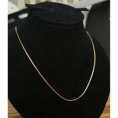 Kalung polos kadar 875 emas asli hadiah ultah