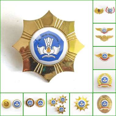 Mulyocreative Bros Pin Logo - Pin Kemdikbud – Bros Kementerian dan Kebudayaan RI [2 pcs] Model Bunga