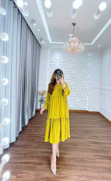 Midi Olla Dress by DST Collection Original | Pakaian Pakain Baju Dres Tunik Fashion Wanita Perempuan