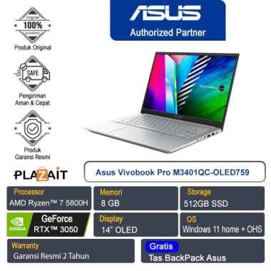 Jual Notebook Asus Vivobook Pro Original Murah - Harga Diskon November