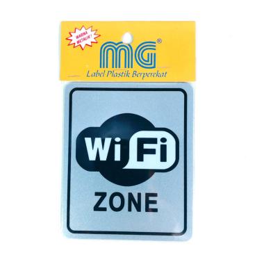 MG Wifi Zone Stiker - Silver silver