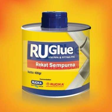 LEM RUGLUE KALENG 400 GRAM LEM PIPA PVC RUCIKA KALENG