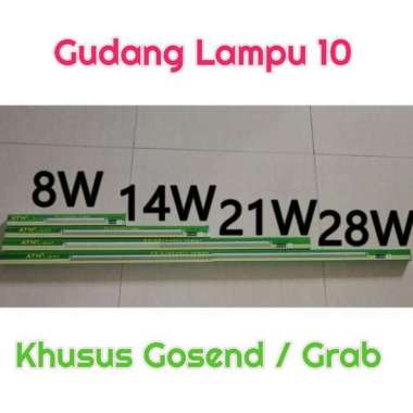 Kap Lampu Neon TL T5 Set 8w 14w 31w 28w Putih - 28 Watt