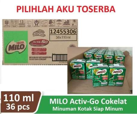 Jual Susu Milo Kotak Coklat ACTIVE GO UHT - ukuran 115 ml ...