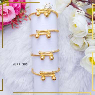 GELANG ANAK EMAS ASLI KADAR 375 / 8K GELANG EMAS ANAK PLUNTIR MODEL BARU GLAP 301