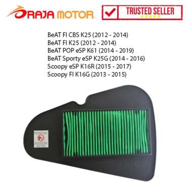 RajaMotor Filter Udara / Saringan Udara Honda Beat FI Injeksi / Scoopy FI Injeksi K16 Element Comp A