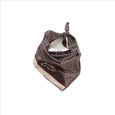 Syal Kecil Scarf Segitiga Batik Gesyal Scarf Leher katun Gesper