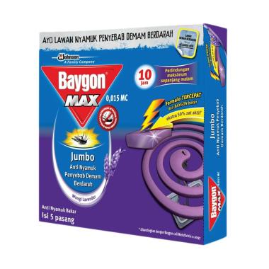 Jual Baygon Max Jumbo Fresh Scent 10 Jam Anti Nyamuk Bakar ...