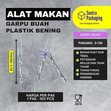 Garpu kue / Garpu Plastik / Garpu Buah / Garpu Kecil / Garpu Mini