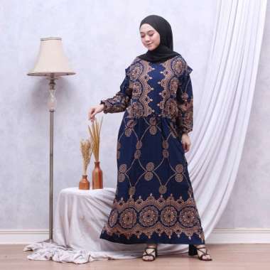 Gamis Sultan Gamis Rayon Premium Dress Wanita Lengan Karet Dress Fashion Kekinian Muslim Kekinian LD