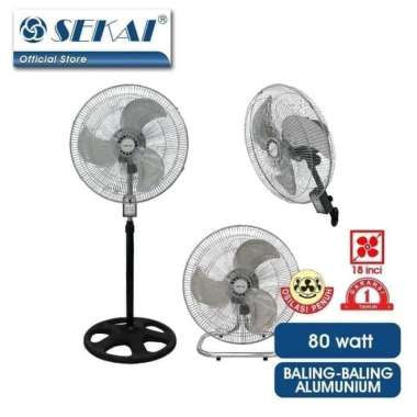 SEKAI Stand Desk Wall Fan 3IN1 Remote 18 HSN1837RI HSN 1837 RI
