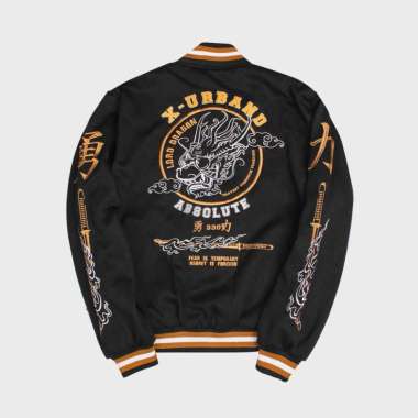 X-Urband Absolute Jaket Varsity Fleece Pria Wanita Streetwear Baseball full Bordir [X Urband A217] H