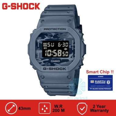 Casio G-Shock DW-5600CA Jam Tangan Pria Digital DW5600 Biru