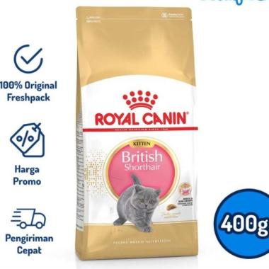 Royal Canin Kitten British Shorthair Makanan Anak Kucing Dry 400gr