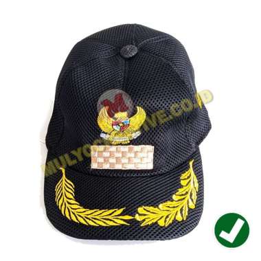 Topi Camat - Topi Lapangan Camat - Bahan Jaring Mulyocreative