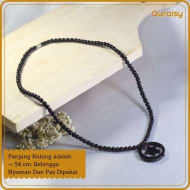 Kalung Kokka Kaukah Asli Gantungan Bulan Bintang Bonus Parfum Dan Gelang Kaukah BB Hitam