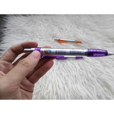 Pulpen Promosi Souvenir Custom Nama Logo Perusahaan Pena Training Cete