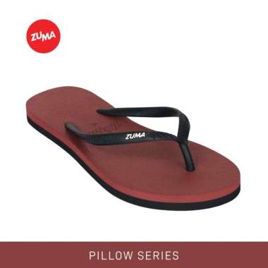 Zuma Ladies Pillow 3/Sandal Karet Sandal Jepit Santai Wanita - Bata Hitam 36