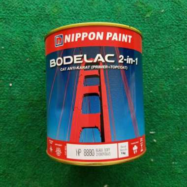 Cat Besi Bodelac warna 8880 Black Doff (Hitam Doff) Anti Karat 2-in-1