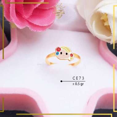CINCIN EMAS ANAK MODEL BONEKA CINCIN ANAK EMAS ASLI EMAS MUDA KADAR 300 (6K) DAN 375 (8K) CINCIN EMA