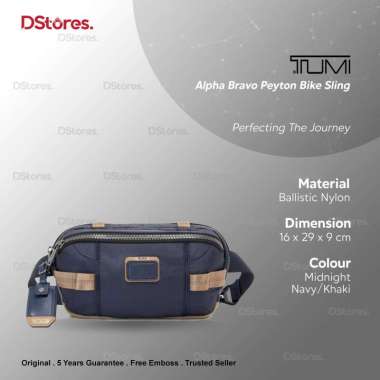 Jual Tum I Alpha Bravo Peyton Bike Sling Bag - Midnight Navy/khaki