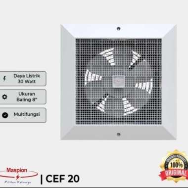 Ceiling Exhaust Fan Maspion CEF 20 CEF20 Blower Penghisap Udara 8"